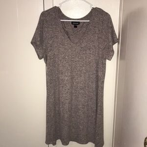 Pink and grey mix dress.